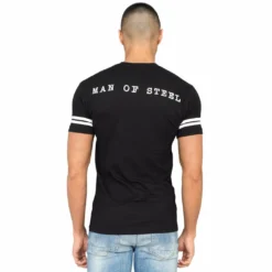 Kids Republic Superman Distressed Logo With Striped Sleeves T-shirt 8 Kids Republic Superman Distressed Logo With Striped Sleeves T-shirt