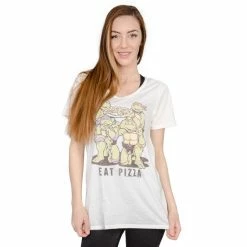 Junk Food TMNT Eat Pizza Juniors T-Shirt Shirts / Tops 8 Junk Food TMNT Eat Pizza Juniors T-Shirt Shirts / Tops