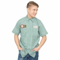 Mighty Fine TMNT Michelangelo Pizza Delivery Work Shirt