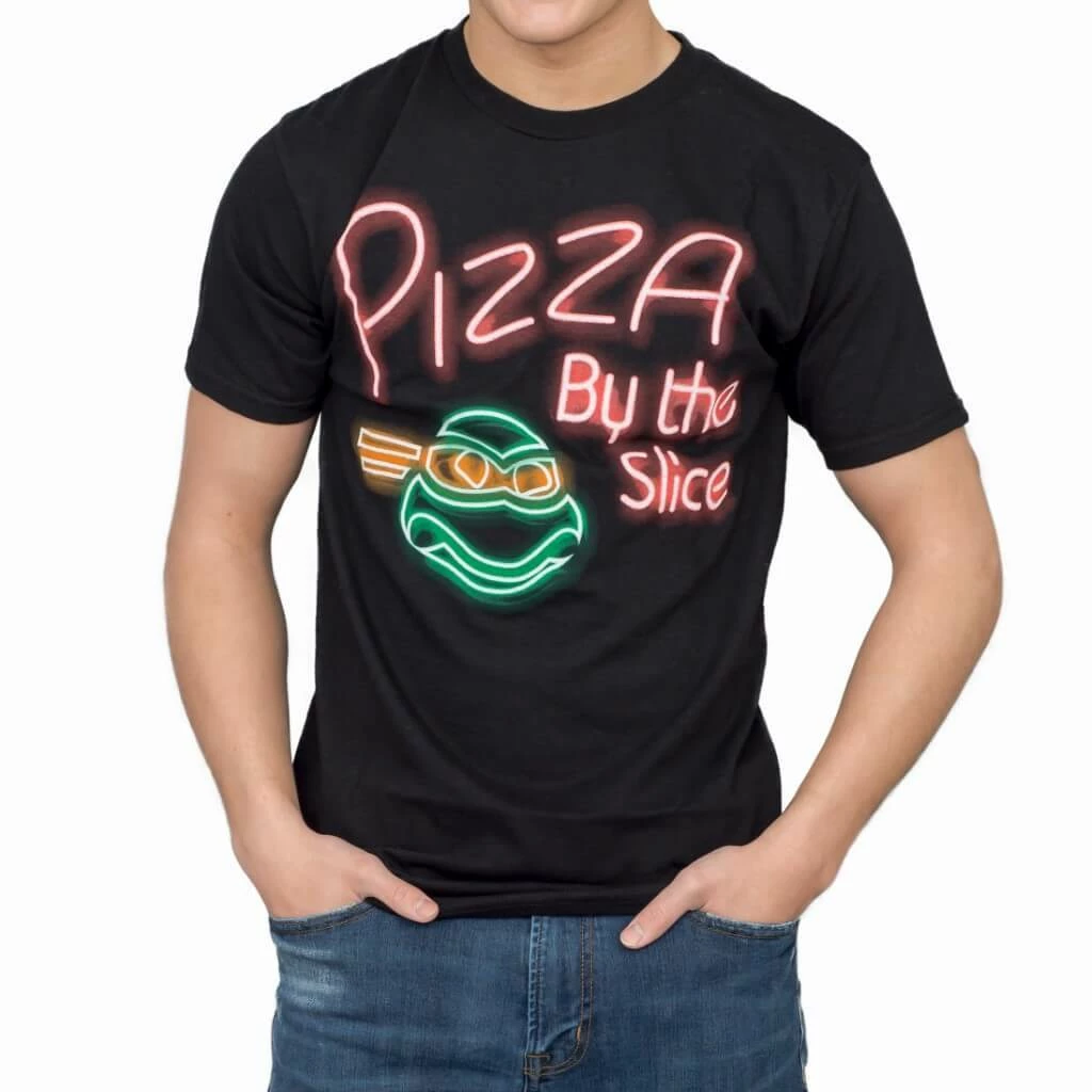 Mighty Fine TMNT Pizza Neon T-Shirt Tee Shirts / Tops 3 Mighty Fine TMNT Pizza Neon T-Shirt Tee Shirts / Tops