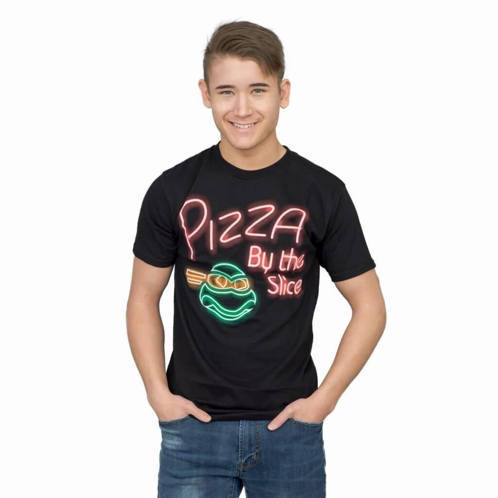 Mighty Fine TMNT Pizza Neon T-Shirt Tee Shirts / Tops 4 Mighty Fine TMNT Pizza Neon T-Shirt Tee Shirts / Tops