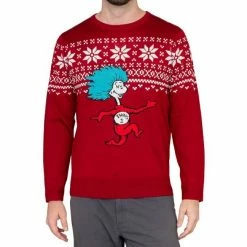 Mighty Fine Thing 1 Is On The Run Ugly Christmas Sweater Sweaters & Sweatshirts