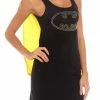 Underboss Tank Tops DC Comics Batman Nailhead Logo Juniors Sleep Tank With Cape 1 Underboss Tank Tops DC Comics Batman Nailhead Logo Juniors Sleep Tank With Cape