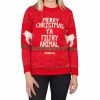 Costume Agent Ugly Christmas Sweater Merry Christmas Ya Filthy Animal Sweaters & Sweatshirts
