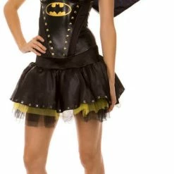 Underboss MOVIES Batman Sexy Studded Corset And Skirt Costume Set
