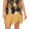 Underboss Harley Quinn Sequin Chemise Costume Dress With Fringe 1 Underboss Harley Quinn Sequin Chemise Costume Dress With Fringe
