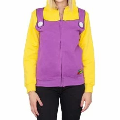 Fifth Sun GAMES Wario Adult Costume Zip Up Hoodie Sweatshirt