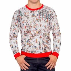 Vendor-unknown Where Is Waldo Snow Mountain Long Sleeve Sweater Sweaters & Sweatshirts
