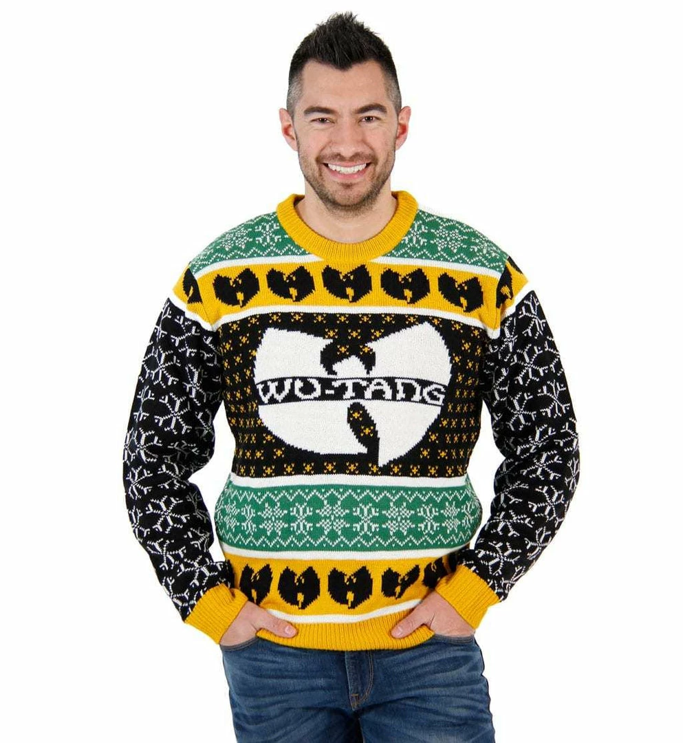 Costume Agent Sweaters & Sweatshirts Wu-Tang Clan Logo Ugly Christmas Sweater 3 Costume Agent Sweaters & Sweatshirts Wu-Tang Clan Logo Ugly Christmas Sweater
