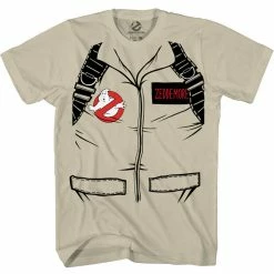 Mad Engine Men's Shirts Zeddemore Short Sleeve Costume T-Shirt With Back Print