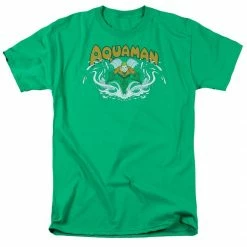 Trevco Aquaman Splash Green T-shirt Tee