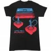 TVStoreOnline Atari Video Game Console And Joysticks Adult Black T-Shirt