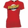 Ripple Junction The Big Bang Theory Bazinga! Red Juniors T-shirt