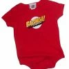 Ripple Junction The Big Bang Theory Bazinga! Red Baby Infant Romper Onesie 2 Ripple Junction The Big Bang Theory Bazinga! Red Baby Infant Romper Onesie