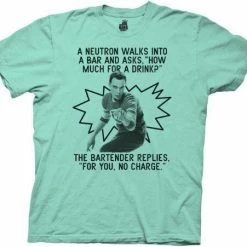 Ripple Junction Men's Shirts The Big Bang Theory Neutron Walks Into A Bar T-shirt