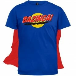 Ripple Junction The Big Bang Theory Bazinga! T-shirt With Attachable Cape Shirts / Tops