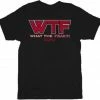 Trevco Red Logo What The Frack Adult T-Shirt Shirts / Tops