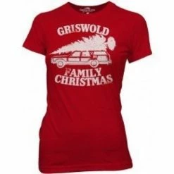 Ripple Junction Griswold Family Christmas Red Juniors T-shirt
