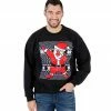 Costume Agent Dabbing Santa Ugly Christmas Sweatshirt