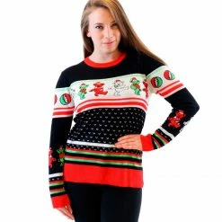 Mighty Fine Sweaters & Sweatshirts Grateful Dead Dancing Bears Ugly Christmas Sweater