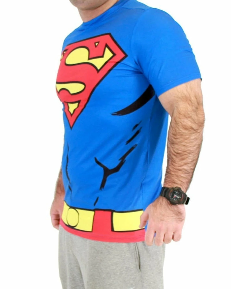 Kids Republic Shirts / Tops Superman Men's Performance Athletic Costume T-Shirt