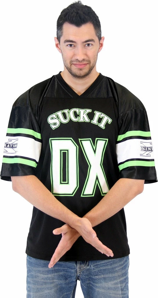 Costume Agent Shirts / Tops WWE DX D-Generation X Suck It 69 Costume Jersey 3 Costume Agent Shirts / Tops WWE DX D-Generation X Suck It 69 Costume Jersey