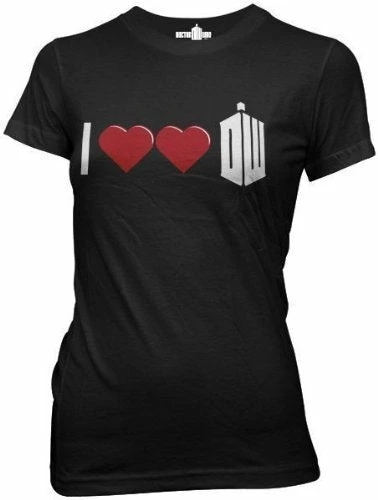 Ripple Junction I Double Heart Dr. Who JuniorsT-Shirt Shirts / Tops 3 Ripple Junction I Double Heart Dr. Who JuniorsT-Shirt Shirts / Tops