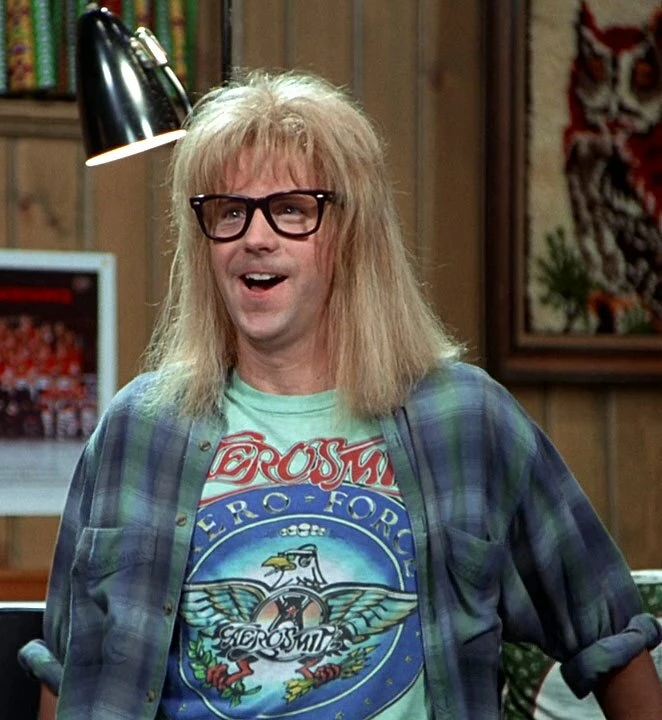 Impact Wayne's World Aerosmith Aero Force Short Sleeve T-shirt Tee