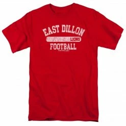 Trevco Friday Night Lights Dillion Lions Football Red T-shirt
