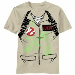Vendor-unknown Ghostbusters Venkman Glow In The Dark Youth T-shirt Classic Comedies