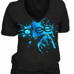 Awake/Jem Glee Finger Splat Foil Highlights V-Neck T-shirt