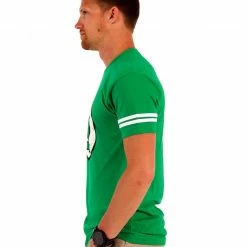 Changes/Trevco Green Lantern DISTRESSED Logo With Striped Sleeves T-shirt Shirts / Tops
