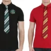 Bioworld Harry Potter Hogwarts Crest Polo With Tie