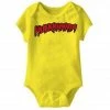Art Box Kids / Infants Hulk Hogan Logo Yellow Baby Romper