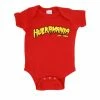 Costume Agent Hulk Hogan Logo Red Snapsuit Infant Baby Romper Kids / Infants