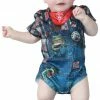 Faux Real Faux Hillbilly Baby Romper Costume 2 Faux Real Faux Hillbilly Baby Romper Costume