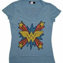 Junk Food Wonder Woman The Skipper Logo Scoop Neck T-shirt