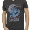 Junk Food Smurfs Status Single Vintage Inspired T-shirt 1 Junk Food Smurfs Status Single Vintage Inspired T-shirt