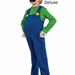 Rubies GAMES Super Mario Bros Youth Luigi Costume