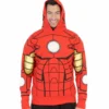 Mighty Fine I Am Iron Man LED Light Up Hoodie Sweatshirt