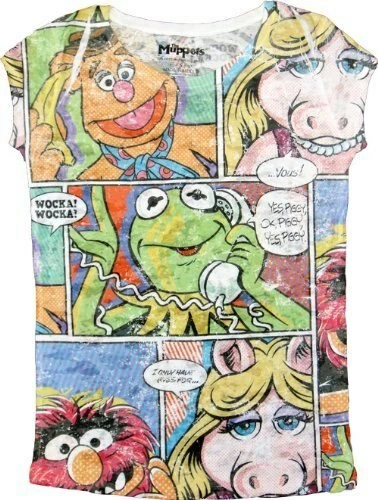 Awake The Muppets Comics Squares White Sublimation Burnout T-shirt Shirts / Tops 3 Awake The Muppets Comics Squares White Sublimation Burnout T-shirt Shirts / Tops