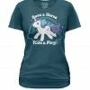Mighty Fine Save A Horse Ride A Pony Juniors Azure T-shirt