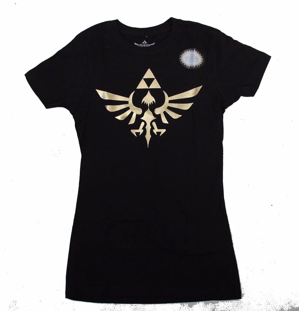 Fifth Sun GAMES Nintendo Legend Of Zelda Gold Foil Triforce Logo T-shirt 4 Fifth Sun GAMES Nintendo Legend Of Zelda Gold Foil Triforce Logo T-shirt