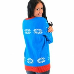 Junk Food The Smurfs Papa Smurf As Santa Ugly Christmas Sweater Sweaters & Sweatshirts