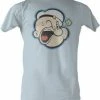 Vendor-unknown Animation Popeye The Sailorman Head Color Distressed T-shirt