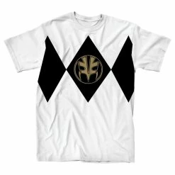 Mighty Fine Mighty Morphin Power Rangers White Ranger T-Shirt