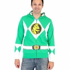 TVStoreOnline Sales 23 Mighty Fine Power Rangers Green Ranger Hoodie