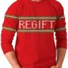 Costume Agent Regift Holiday Present Tacky Ugly Christmas Xmas Sweater Sweaters & Sweatshirts