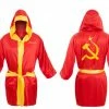 Costume Agent Red Ivan Drago Satin Robe And Short Set Robes