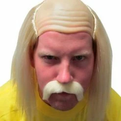 Costume Agent Blonde Wrestler Costume Mustache Accessories / Footwear